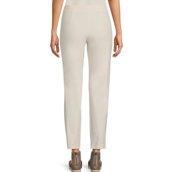 NWT Eileen Fisher Women's Washable Stretch Crepe Wheat Retail $198 size Large - Picture 2 of 8